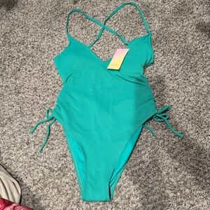 Stoney Clover Lane x Target Teal Swimsuit NWT